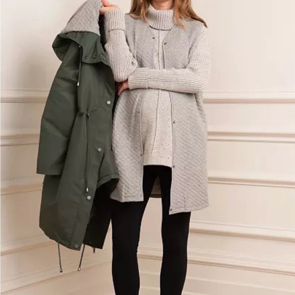 Seraphine 3-in-1 Maternity & Baby Wearing Coat Size 4 - Picture 2 of 7